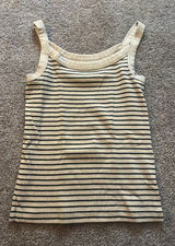 Gap Women’s Tank Top Stripes Black White S Photo 0