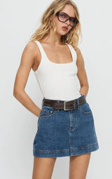 Princess Polly Gazelle Denim Skort Photo 0