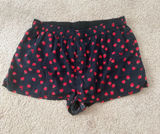 Victoria’s Secret Black Women's Strawberry-Print Lounge Shorts Photo 0