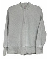 Madewell MWL Airyterry Quarter Zip Sweatshirt Mint Green Women's Size Small Photo 0