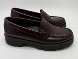 G.H. Bass Weejuns Penny Loafers Womens 7 Burgundy Lug Sole Photo 0