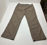 The North Face Nylon Convertible Pant Womens 10 Regular Brown Green Hiking Pant Photo 0