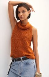 Pilcro Turtleneck Sweater Tank Photo 0