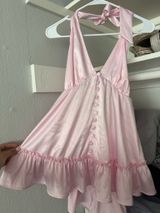 Strawberry Milk Mob Darla Mini Dress Satin Photo 0