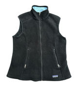Patagonia Womens Flyer Full Zip Fleece Vest Medium Hiking‎ Black Vintage #ST4-4 Photo 0