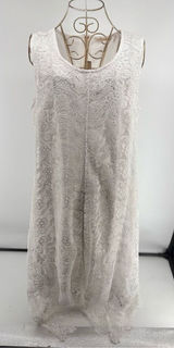 Soft Surroundings Madelyn White Lace Dress Size 14 Cottagecore Photo 0