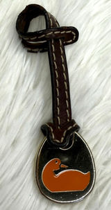 DOONEY & BOURKE Orange Duck Brown Bag Charm Photo 0