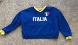 Edikted Women’s Oversized Italia Sweatshirt size Large Photo 0