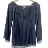 For Love & Lemons Flowy Top Womens Small Whimsygoth Boho Witchy Dark Cottage Photo 0
