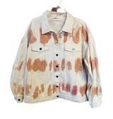 POL Womans Trucker Jacket Rust/Oatmeal Sz S Oversized NWOT Photo 0