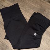 lululemon athletica Black Charcoal Cropped Leggings Photo 0