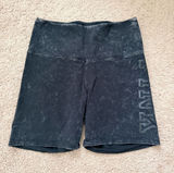 Victorias Secret PINK Black Mineral-Wash High-Rise Women’s Bike Shorts Photo 0
