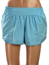 Lululemon Hotty Hot II Women's Blue Gym Workout Athletic Running Shorts Size 10 Photo 0