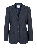 Vintage Collection by Le Suit Navy Pinstripe Blazer 90s Corporate Officecore Photo 0