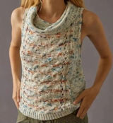 Anthropologie Pilcro The Cowlneck Sleeveless Knit Top Womens size medium Photo 0