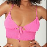 Garage Kyla keyhole cami top crop top Med Summer Festival Coachella Pink Rave Photo 0