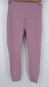 Lululemon wunder under high rise legging 25” dusty pink women’s sz 4 training Photo 0
