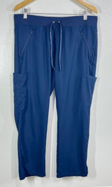 Beyond Scrubs Cargo Jogger Pants PL Unisex Navy Blue‎ Drawstring Medical Photo 0