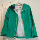 North Face Medium M Women'S Hyalite Rain Jacket Summit Green ✨ Photo 0