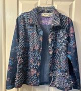 Vintage Tantrums Jean floral Jacket size M Photo 0