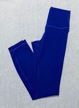 Lululemon Wunder Train Mid Rise Tights Size 2 Blue Gym Active Athletic Tight Photo 0