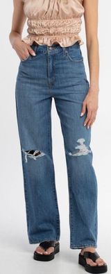 NWT Levi’s High Waisted Straight Jeans in Joe Strut Destructed size 30x29 NEW Photo 0