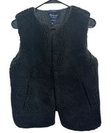 Madewell Black Faux Shearling Sherpa Vest Small Apres Ski Boho Cozycore Hygge‎ Photo 0