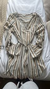 Boutique Lightweight Dress Tan Size L Photo 0