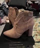Rhinestone ankle boots Gold Size 7.5 Photo 0