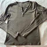 Brandy Melville Brown Long Sleeve Top Photo 0