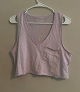 Aerie Lavender Tank Top Crop Photo 0
