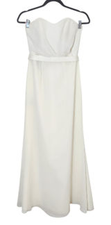 White by Vera Wang Ivory Strapless Formal Dress Size 4 Photo 0