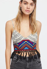 Free people eastern‎ fringe crop top bralette Photo 0