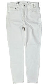 J.Crew 9" Toothpick Skinny Jeans White Size 29 B3584 SP22 Ankle Denim Photo 0