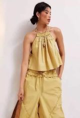 Free People Beach Life Cropped Tank in White Photo 0