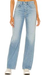 GRLFRND Brooklyn High Rise Loose Straight Jeans Photo 0