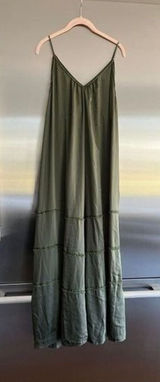 Rachel Hollis Ltd. Peasant‎ Dress with Beading Detail green XL Photo 0