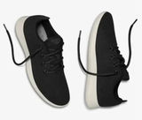 Allbirds Womens Wool Runners Lace Up Running Sneakers True Black‎ Gray Sole Sz 7 Photo 0
