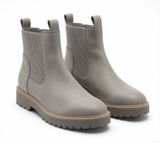Dolce Vita Leigha Chelsea Ankle Boots – Light Grey / Stone Faux Leather Size 9 Photo 0