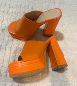 orange heels Size 5 Photo 0