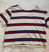 Brandy Melville Red Stripe Tee Photo 0