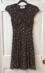 VTG No‎ Boundaries Fairycore Babydoll Dress XS Floral Lace Y2K Whimsigoth Boho Photo 0