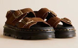 DR. MARTENS Zebzag Leather Sandal, Brown, Size 9, NWOT DISPLAY PAIR Photo 0