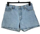 MNG SZ 8 Jeans Shorts High-Rise Zip-Fly Light Wash 5-Pocket Design Blue Photo 0