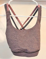 Final Price Lululemon Stripped Sports Bra Photo 0