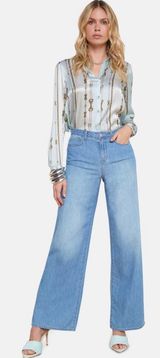 L’Agence Alicent High Rise Wide Leg Havana Blue Jeans, Size 25 Photo 0