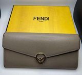 Fendi Vitello Cruise F is Fendi Continental Envelope Wallet Tortora - Preowned Photo 0