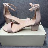 Block Heel Ankle Strap Sandals Nude J. Adams 8‎ Photo 0