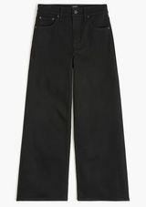 J. Crew Black Denim Wide Leg Crop All Day Strecth NWOT Size 26 Photo 0