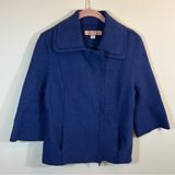 Beyond Threads Alpaca Wool Cardigan Zip Up Sweater Blue Women’s‎ Medium Peru Photo 0